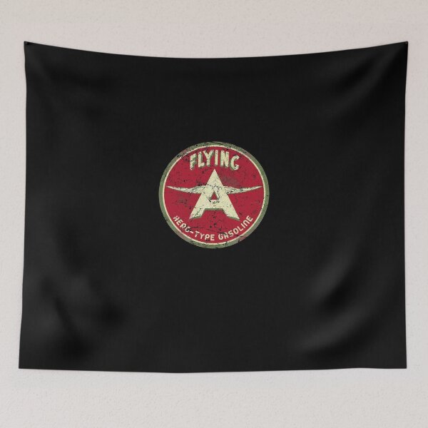 Item preview, Vintage Aero Gasoline Retro Circular Tin Sign Art designed and sold by GarlandAuclair.