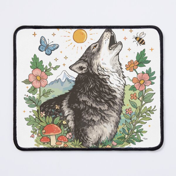 Item preview, The Universe Is A Beautiful Place Howling Wolf Poster designed and sold by Matinez Pink.