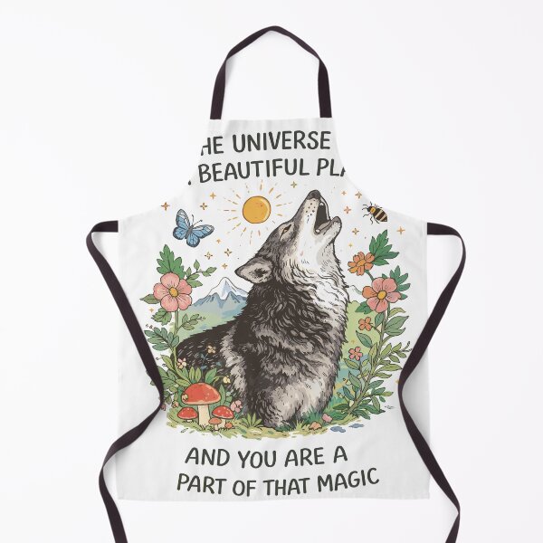 Item preview, The Universe Is A Beautiful Place Howling Wolf Poster designed and sold by Matinez Pink.