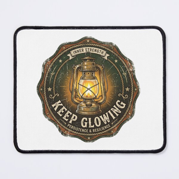 Item preview, Keep Glowing - Vintage Lantern Inner Strength Motivation designed and sold by Sanan Israyilli.