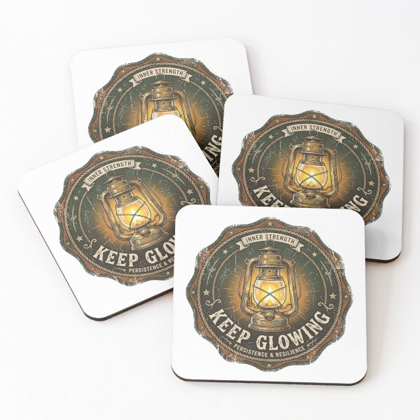 Item preview, Keep Glowing - Vintage Lantern Inner Strength Motivation designed and sold by Sanan Israyilli.