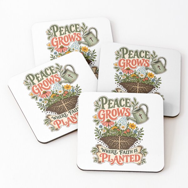 Item preview, Peace Grows Where Faith Is Planted Christian Design designed and sold by Logic72.