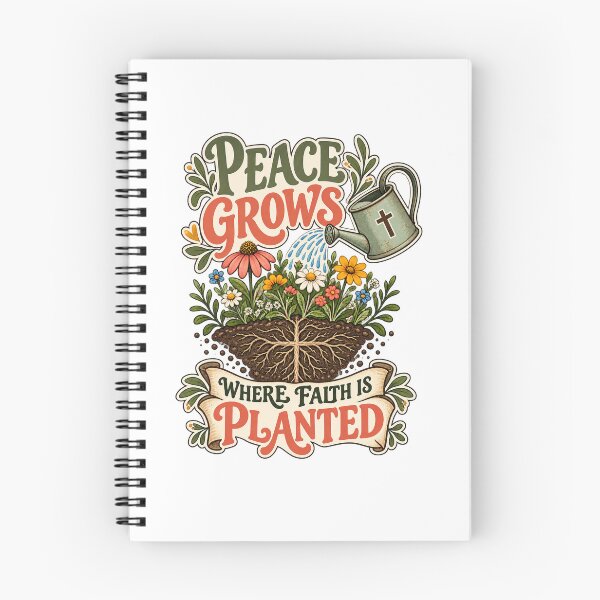 Item preview, Peace Grows Where Faith Is Planted Christian Design designed and sold by Logic72.