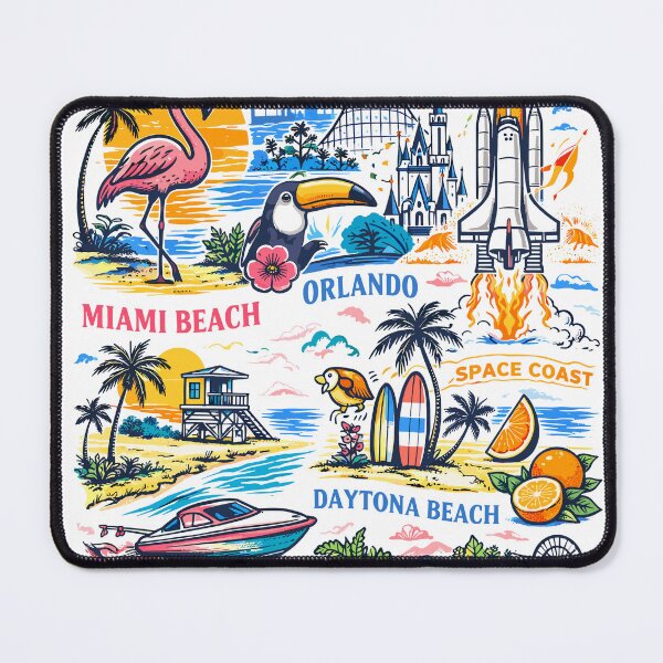 Item preview, Florida Travel Collage Poster designed and sold by Matinez Pink.