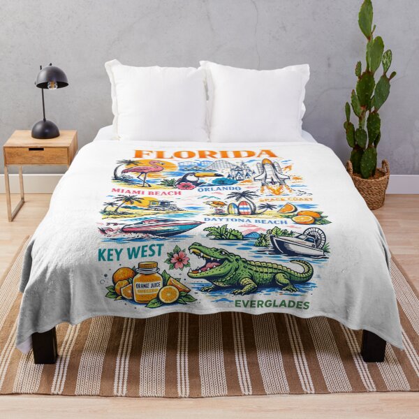 Item preview, Florida Travel Collage Poster designed and sold by Matinez Pink.