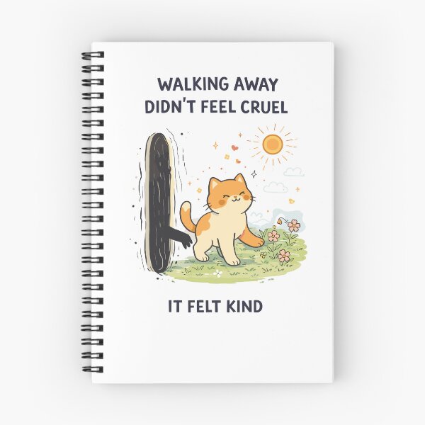 Item preview, Walking Away Felt Kind Cat Poster designed and sold by Matinez Pink.