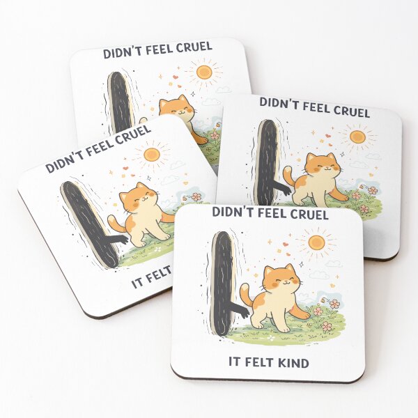 Item preview, Walking Away Felt Kind Cat Poster designed and sold by Matinez Pink.