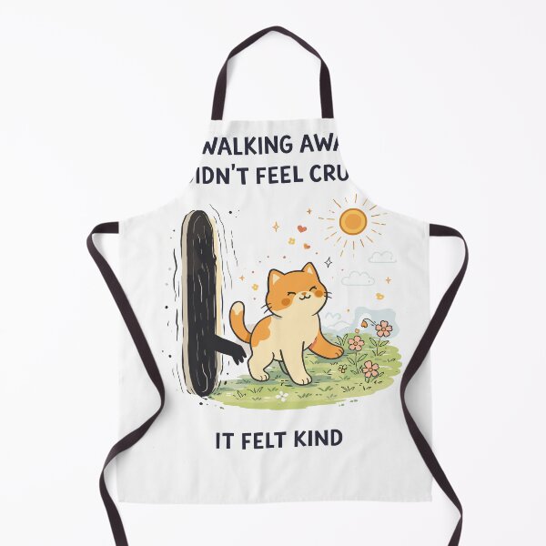 Item preview, Walking Away Felt Kind Cat Poster designed and sold by Matinez Pink.