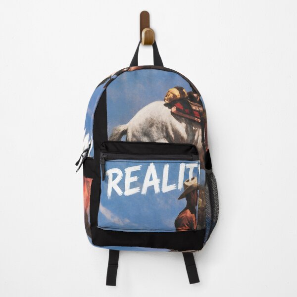 Item preview, Cowboy Riding Horse Reality Awaits Western designed and sold by mac-lux.