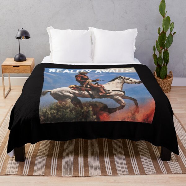 Aperçu de l'œuvre Cowboy Riding Horse Reality Awaits Western créée et vendue par mac-lux.
