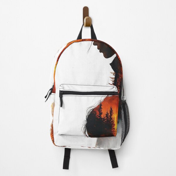 Item preview, Woman Forest Sunset Double. Exposure Aesthetic Graphic designed and sold by VISIONSTURME.