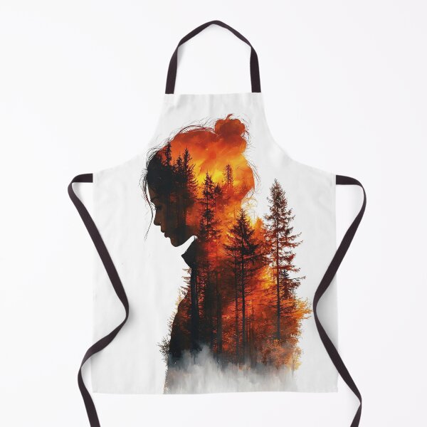 Item preview, Woman Forest Sunset Double. Exposure Aesthetic Graphic designed and sold by VISIONSTURME.
