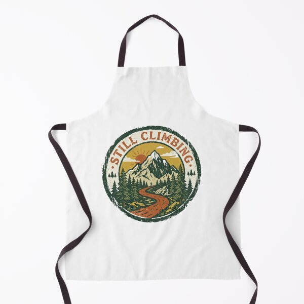 Item preview, Still Climbing - Vintage Mountain Hiking Sunrise Badge designed and sold by Sanan Israyilli.
