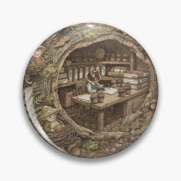 Item preview, Beetle Folk Filing Tiny Acorn Paperwork designed and sold by PictorialWhimsy.