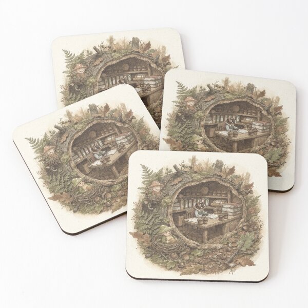 Item preview, Beetle Folk Filing Tiny Acorn Paperwork designed and sold by PictorialWhimsy.