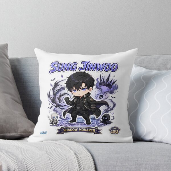 Item preview, Chibi Shadow Monarch Sticker - Cute Dark Anime Hunter Fanart designed and sold by Lesley D.