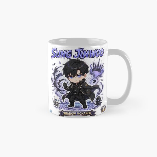 Item preview, Chibi Shadow Monarch Sticker - Cute Dark Anime Hunter Fanart designed and sold by Lesley D.