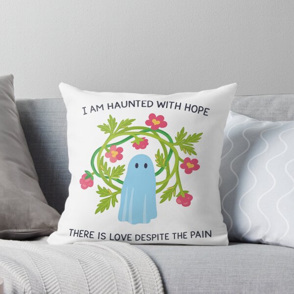 Item preview, Haunted With Hope Cute Ghost Poster designed and sold by Matinez Pink.