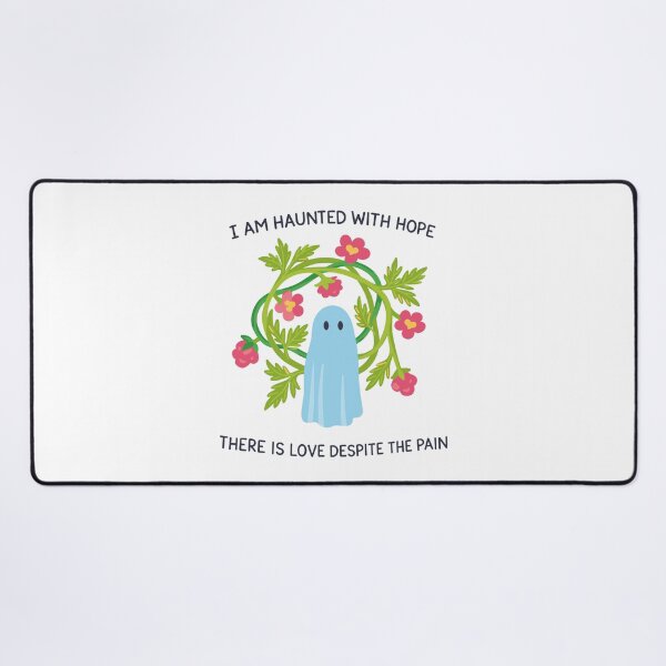 Item preview, Haunted With Hope Cute Ghost Poster designed and sold by Matinez Pink.