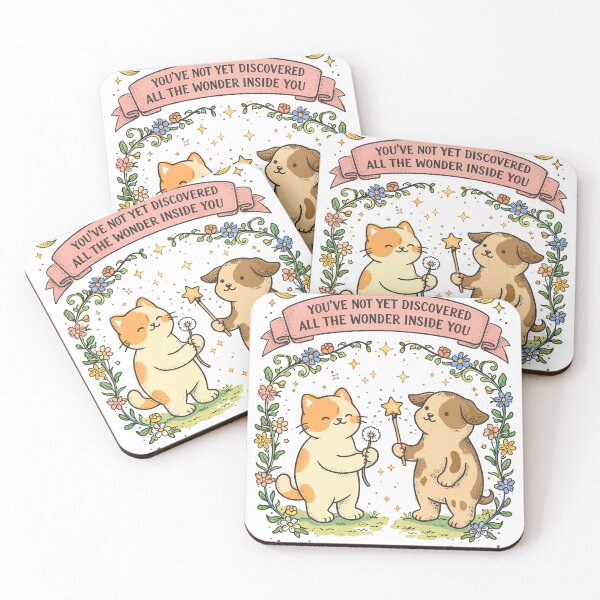 Item preview, The Wonder Inside You Cat and Dog Poster designed and sold by Matinez Pink.
