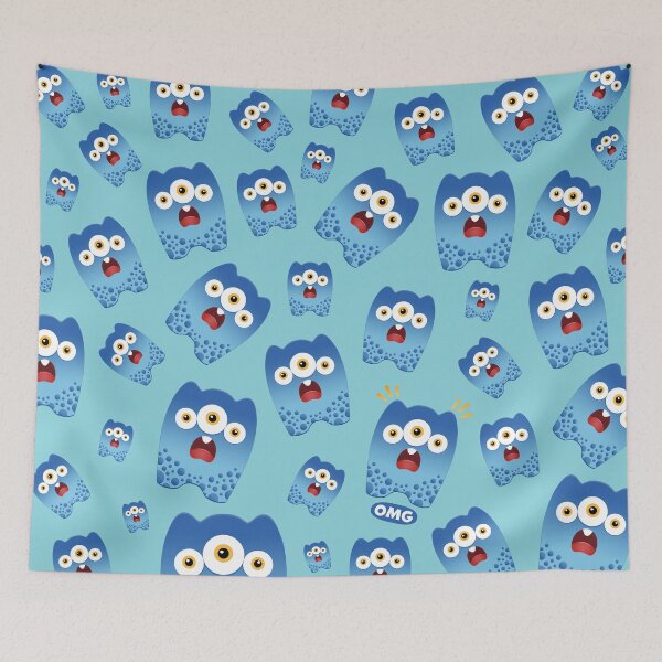 Item preview, Timo OMG Pattern – Funny Three-Eyed Monster | Akronimons designed and sold by Barrio Cometa.