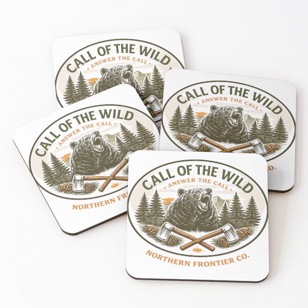 Item preview, Call Of The Wild Northern Frontier Co Bear Poster designed and sold by Matinez Pink.