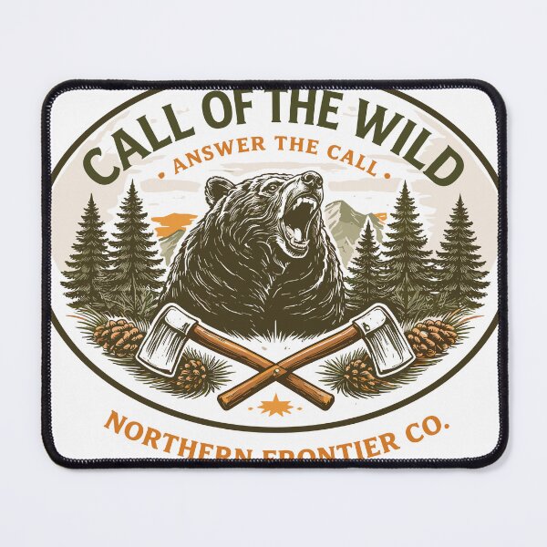 Item preview, Call Of The Wild Northern Frontier Co Bear Poster designed and sold by Matinez Pink.
