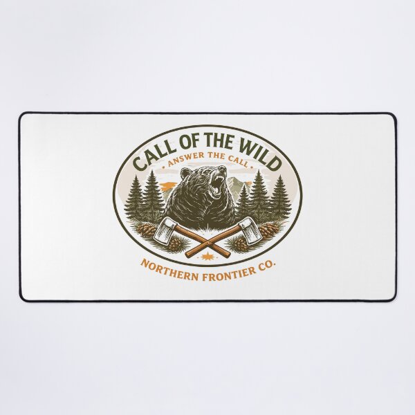 Item preview, Call Of The Wild Northern Frontier Co Bear Poster designed and sold by Matinez Pink.