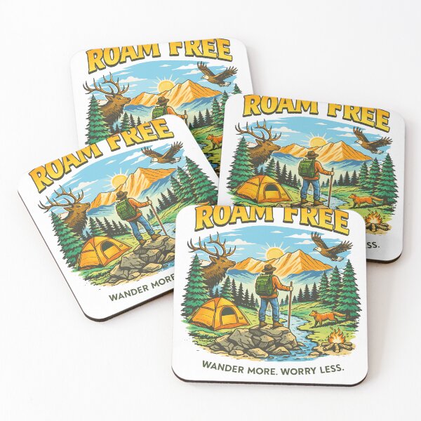 Item preview, Roam Free Wander More Worry Less Poster designed and sold by Matinez Pink.