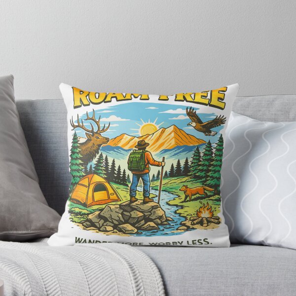 Item preview, Roam Free Wander More Worry Less Poster designed and sold by Matinez Pink.