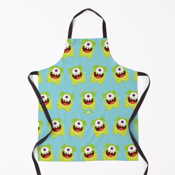 Item preview, LOLO Pattern – Funny One-Eyed Monster Laughing | Akronimons designed and sold by Barrio Cometa.