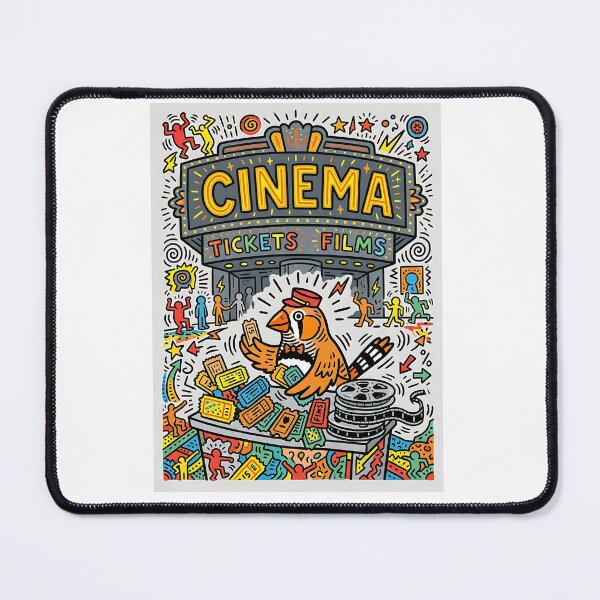 Item preview, Zebra Finch Cinema Usher designed and sold by PictoVibe.