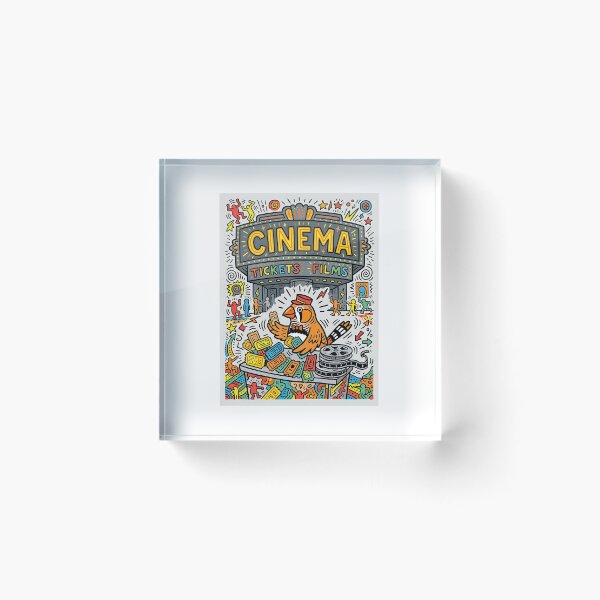 Item preview, Zebra Finch Cinema Usher designed and sold by PictoVibe.