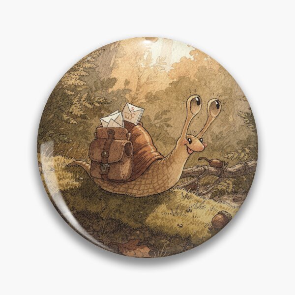 Item preview, Snail Folk Running the Slowest Delivery Route designed and sold by PictorialWhimsy.