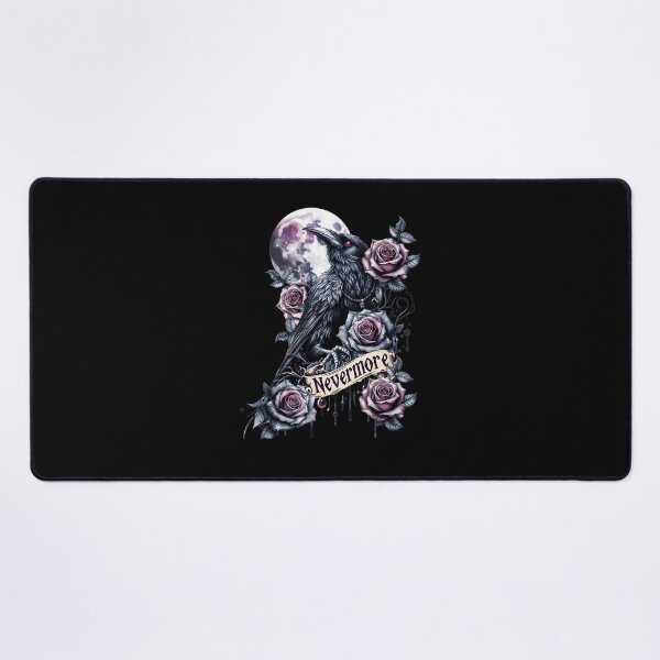 Item preview, Gothic Raven and Purple Roses Moon Art designed and sold by DannyJHonak.