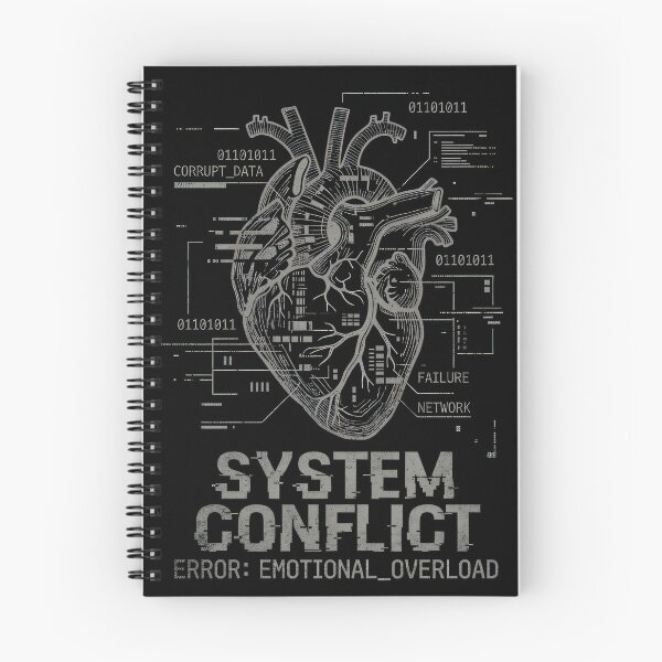 Item preview, System Conflict Emotional Overload Cyberpunk Glitch Heart designed and sold by EdGraphy.