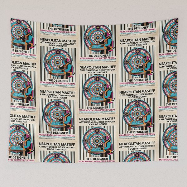 Item preview, Neapolitan Mastiff Observatory Portal Designer designed and sold by PictoVibe.
