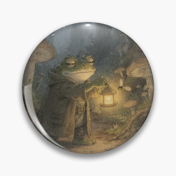 Item preview, Toad Night-Watchman designed and sold by PictorialWhimsy.
