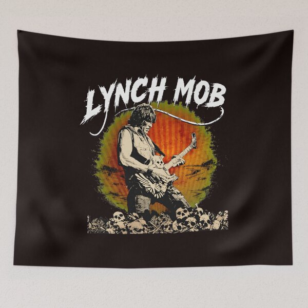 Item preview, Lynch Mob Distressed Guitarist Skulls Rock designed and sold by ASTRAXO.