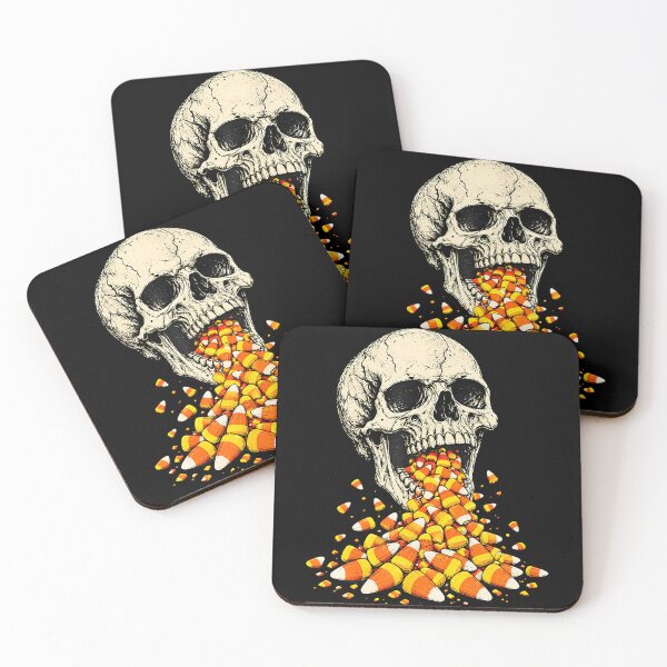 Item preview, Skull Barfing Candy Corn Funny Halloween Spooky Aesthetic designed and sold by Alzasshop.