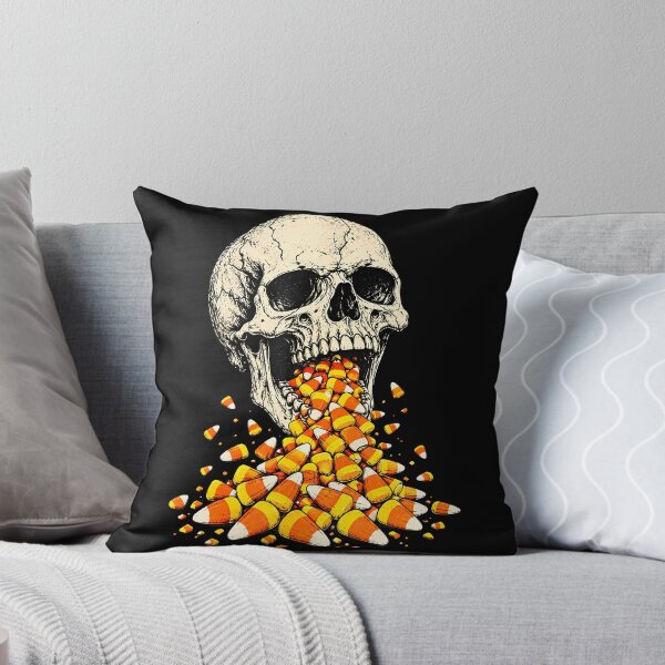 Item preview, Skull Barfing Candy Corn Funny Halloween Spooky Aesthetic designed and sold by Alzasshop.