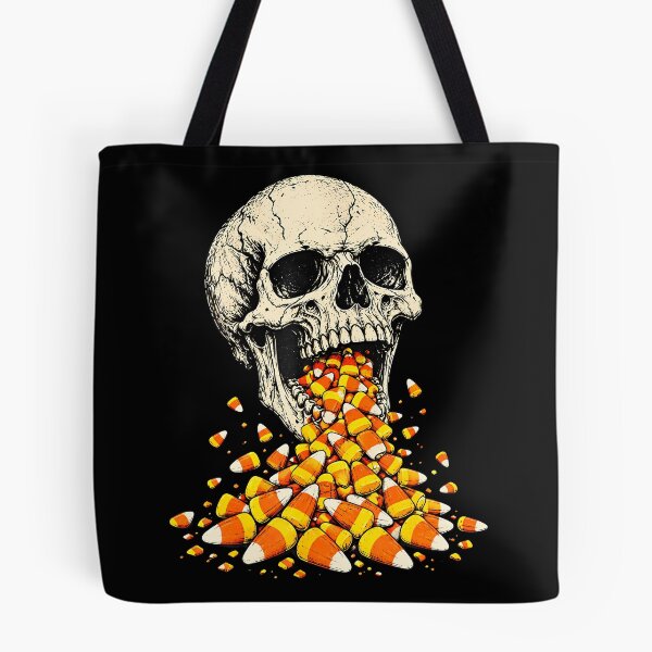Item preview, Skull Barfing Candy Corn Funny Halloween Spooky Aesthetic designed and sold by Alzasshop.