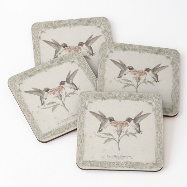 Item preview, Antique Hummingbird Plate designed and sold by PictorialWhimsy.