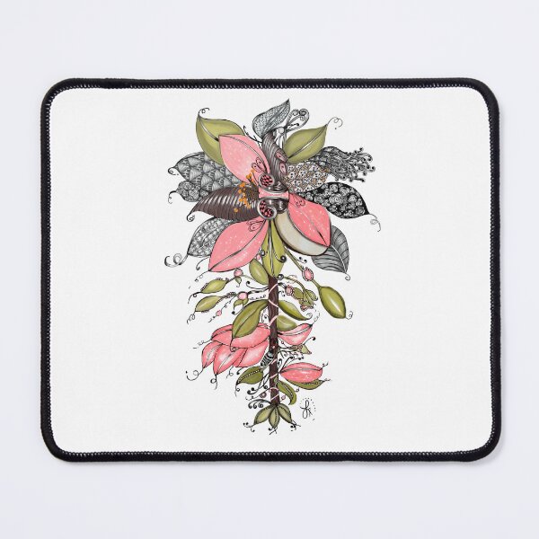 Item preview, Whimsical Botanical Zentangle Bloom – Hand Drawn designed and sold by LorieFossaArt.