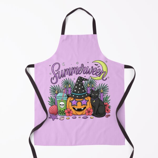 Item preview, Summerween Witch Cat Spooky Cute Graphic Tee designed and sold by PrintSpire Studios.