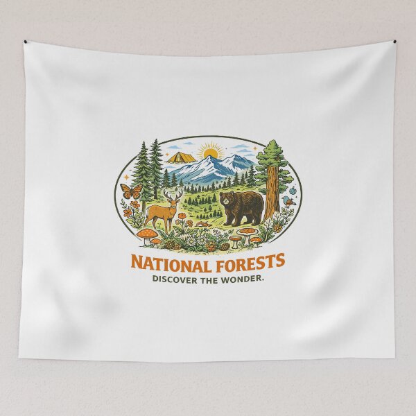 Item preview, National Forests Discover The Wonder Poster designed and sold by Matinez Pink.