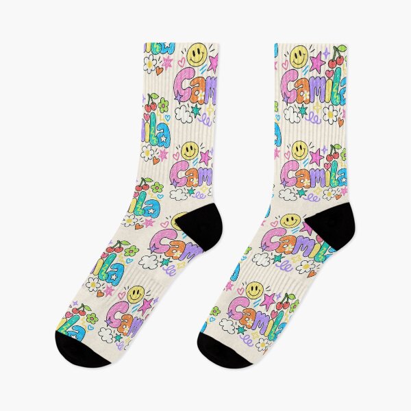 Artikelvorschau, Camila Colorful Doodle Name Art – Cute Retro Crayon Style entworfen und verkauft von looplandger.