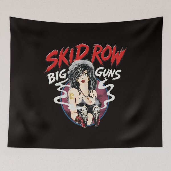 Item preview, Skid Row Big Guns Retro Rock Band Art designed and sold by Pocket-Pixel.
