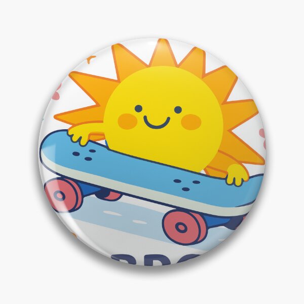 Item preview, Chill Out Bro Skateboarding Sun Poster designed and sold by Matinez Pink.
