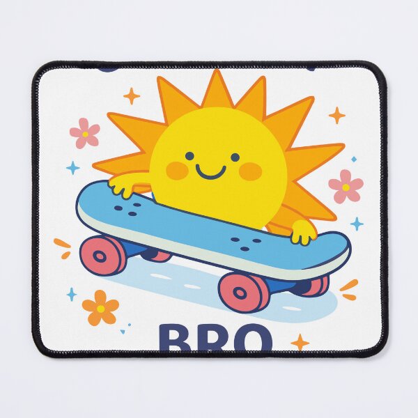 Item preview, Chill Out Bro Skateboarding Sun Poster designed and sold by Matinez Pink.